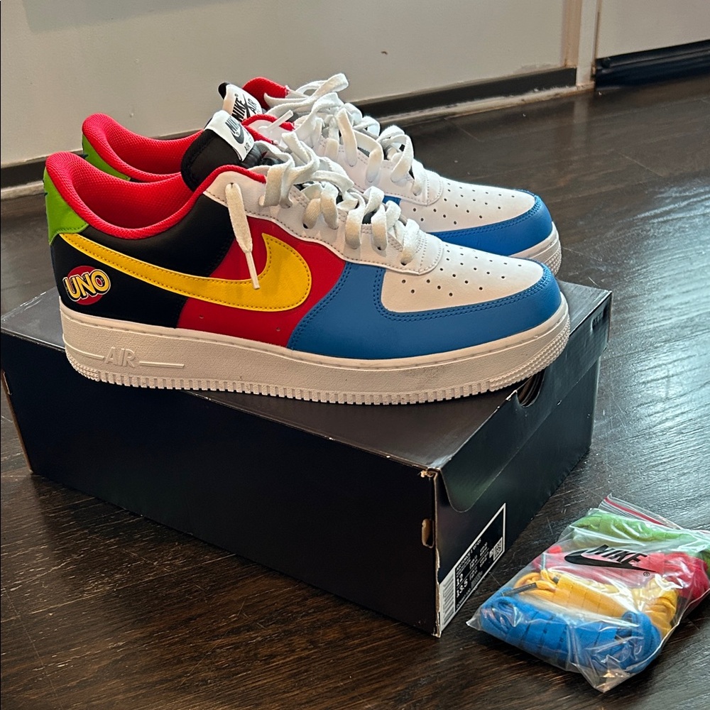 Nike Air Force 1 UNO Edition - Red, Blue, Yellow, Green - ‘07 QS